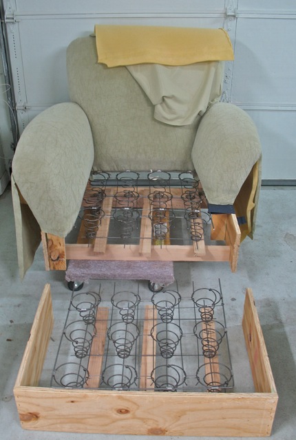 cut the chaise frame